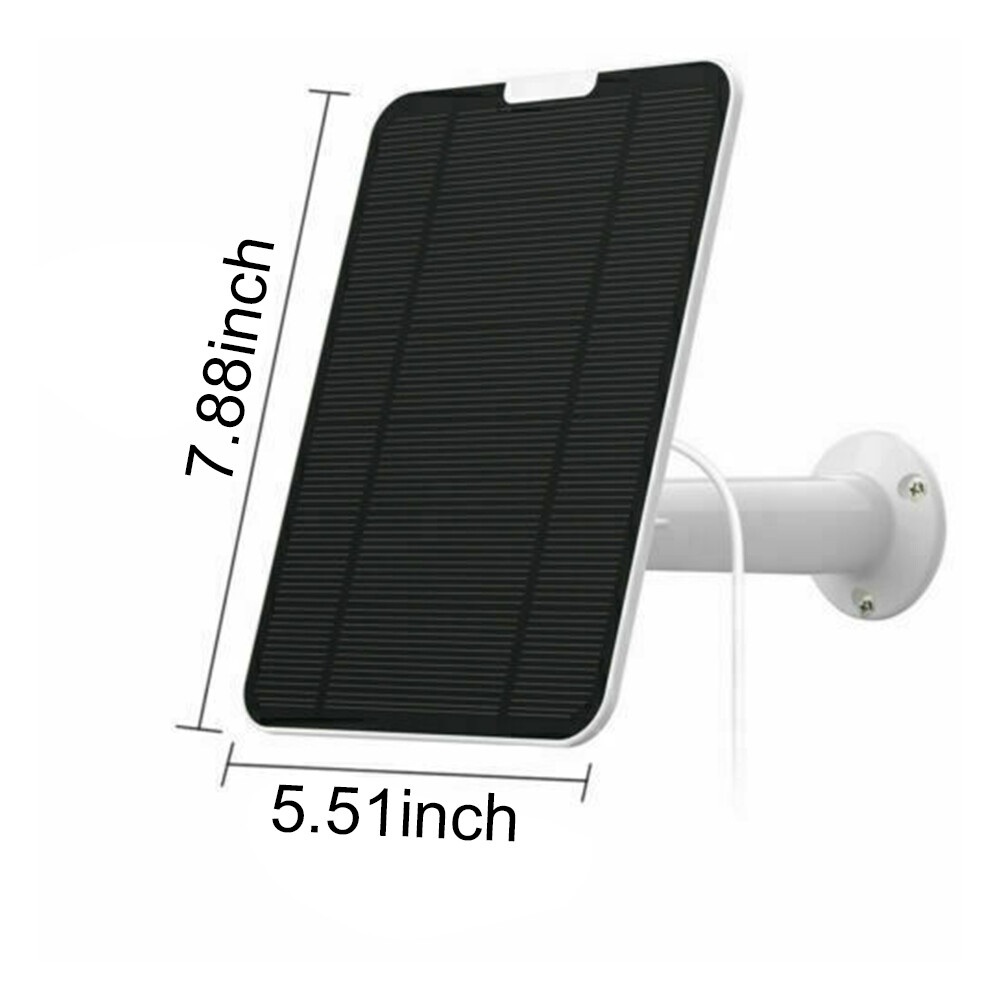 Solar Panel Charge for Arlo Essential Spotlight Camera Doorbell mico USB&Type-C