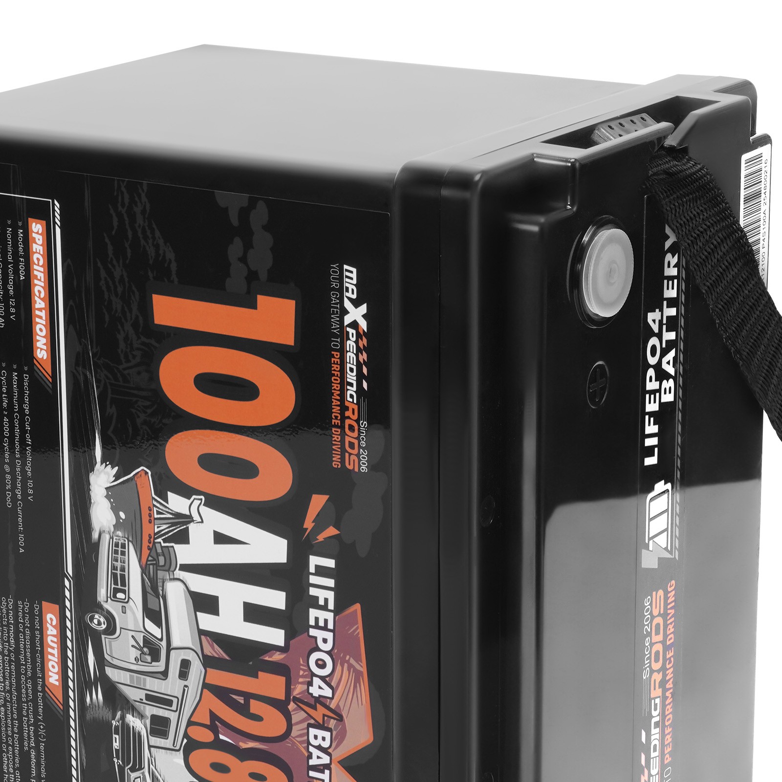 Caravan Overland Battery 12V 100Ah Lithium, Built-in BMS, Expandable 20.48kWh