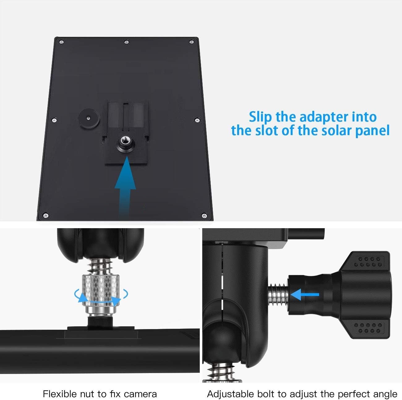 Lightweight Adjustable Outdoor Gutter Mount for Solar Panels – Easy Install