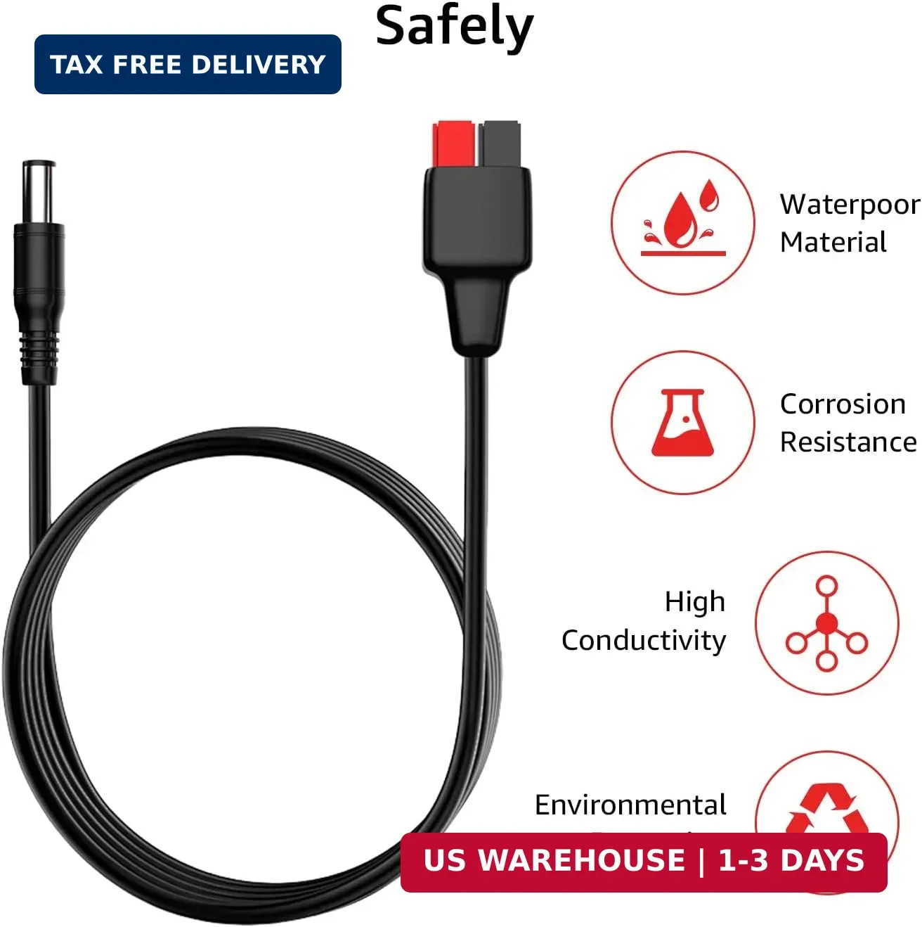 Solar Charging Cable for Portable Power Station Solar Generator DC to Anderson E