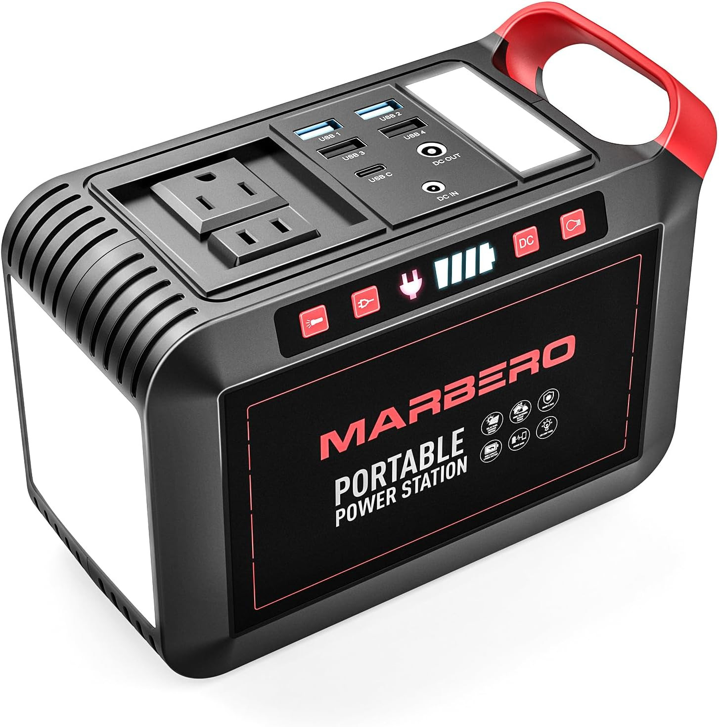 200W Portable Power Station 148Wh Camping Solar Generator Laptop Power Bank with