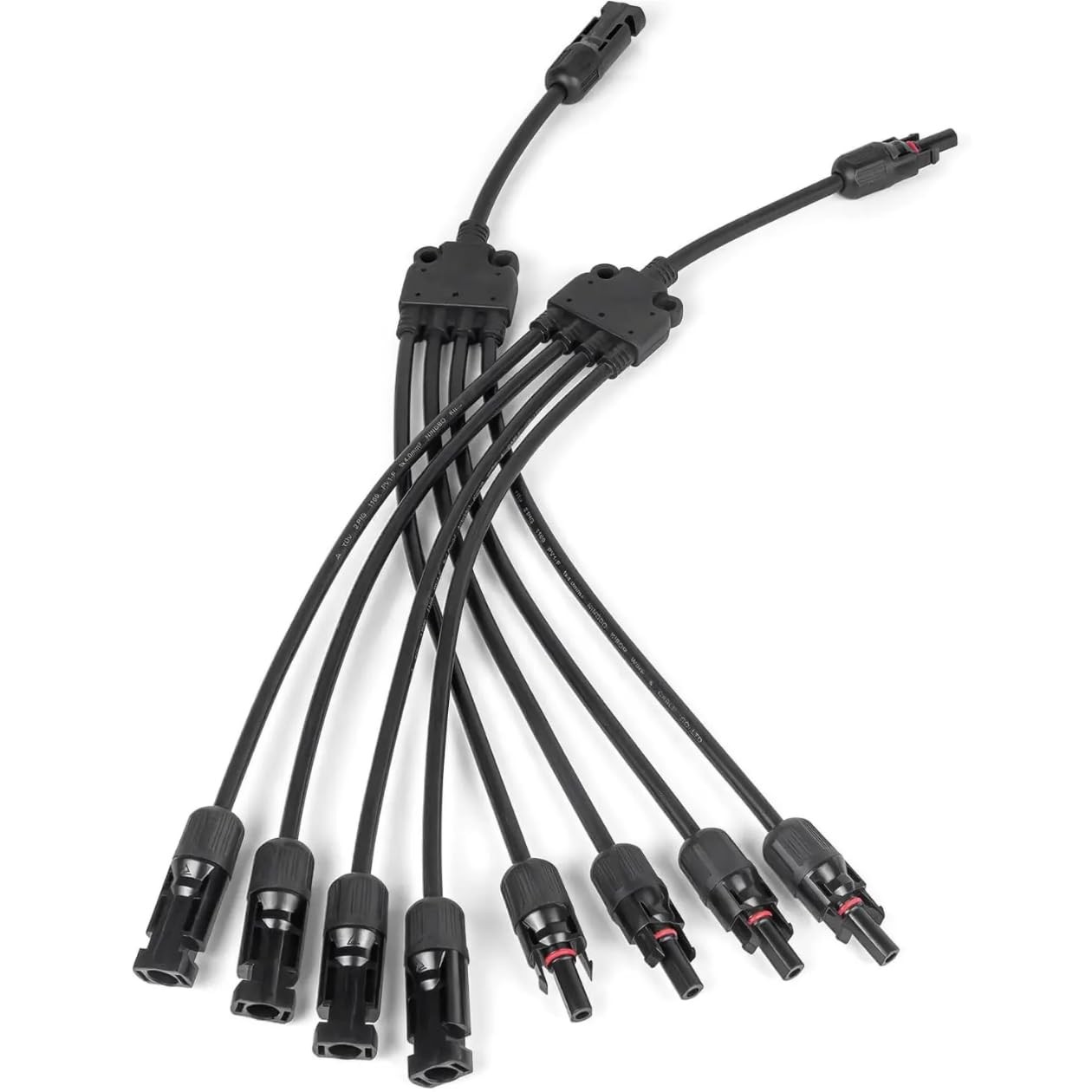 Solar Panel Connectors Y Branch 1 to 4 Parallel PV Adapter Cable, Y Branch Conne