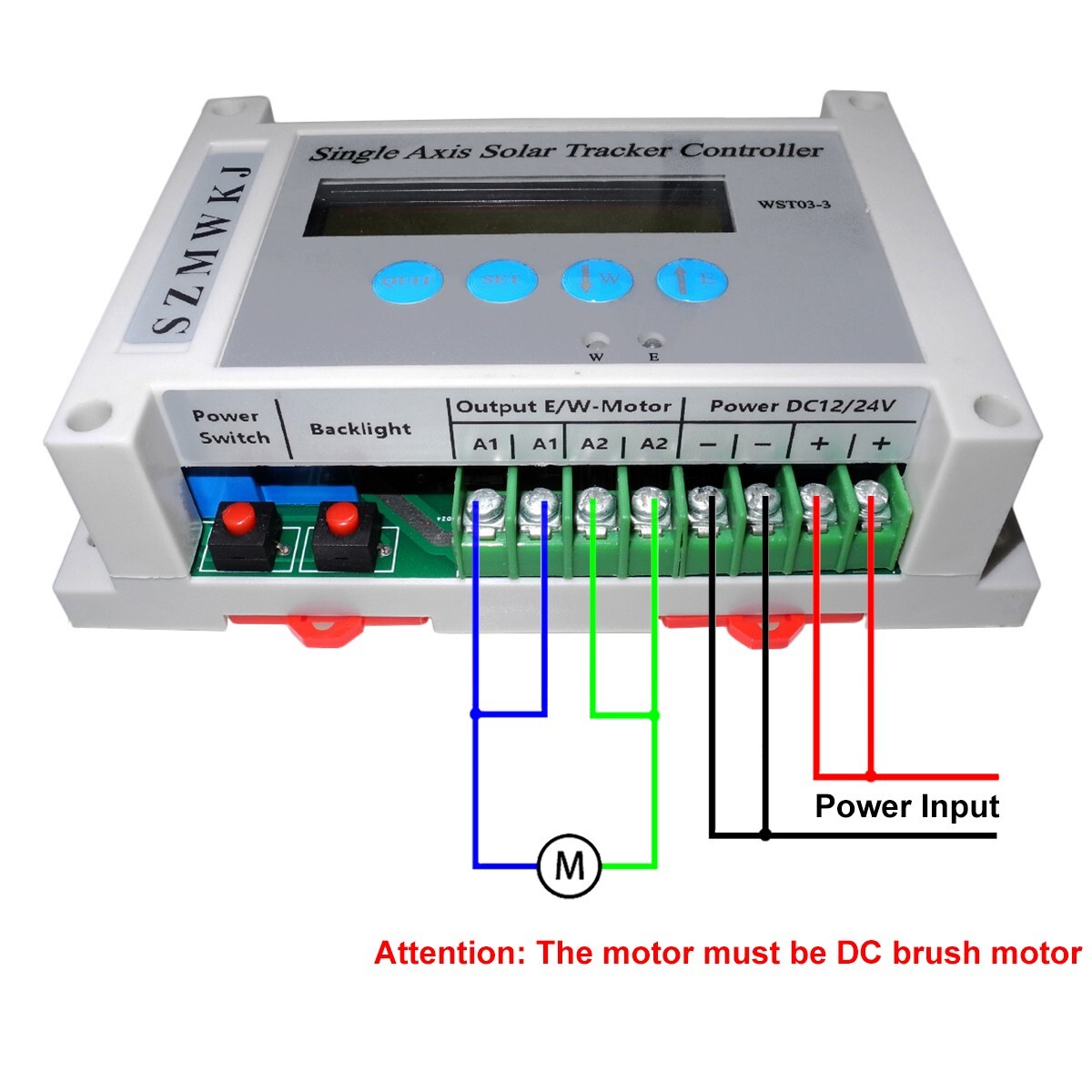 Electronic Single Axis Solar Tracker Controller for Solar Tracking Sun Track Kit