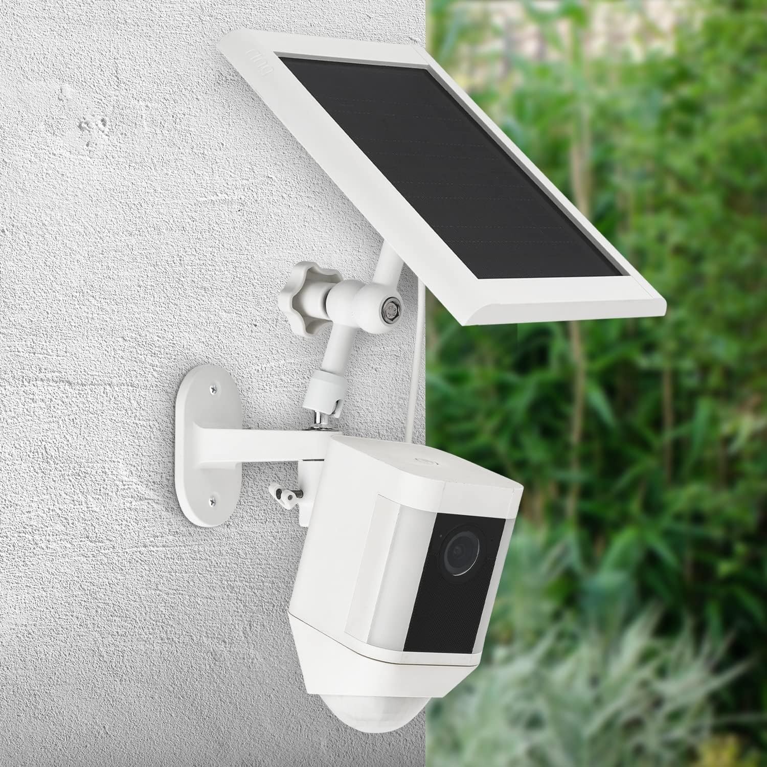 Wall Mount Bracket for Solar Panel and Security Camera with 360-Degree Rotation