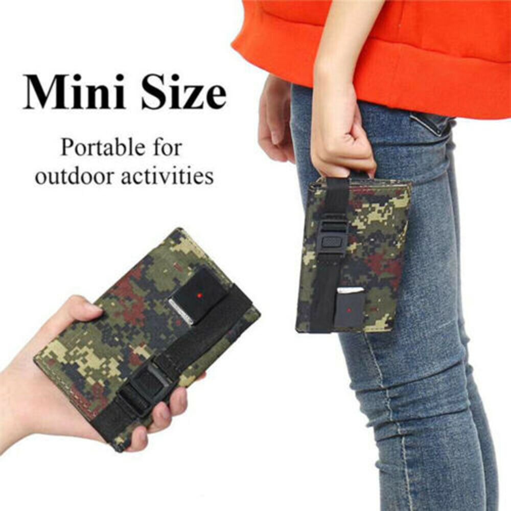 USB 80W Solar Panel Folding Power Bank Outdoor Camping Hiking Phone Charger
