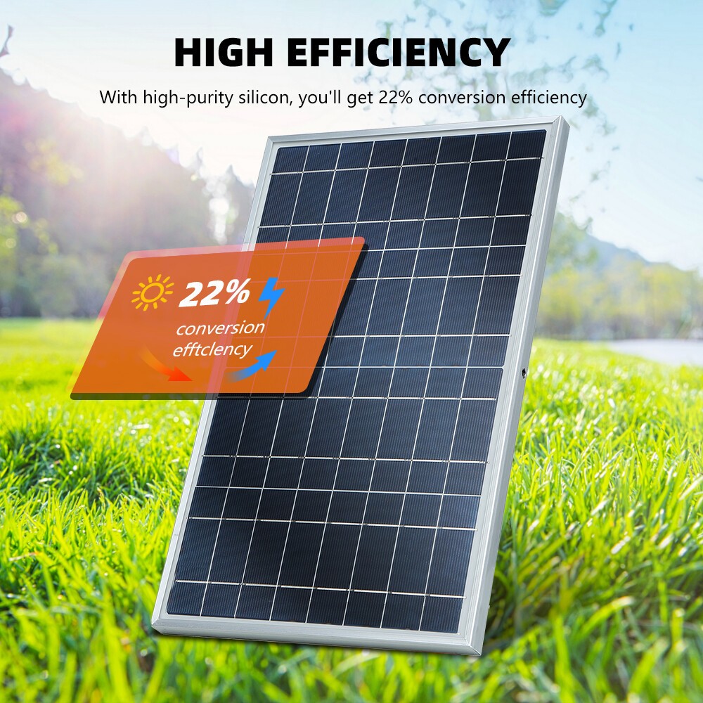 30W Trickle Solar Panel 12V Charger Battery Charger Kit Maintainer RV Boat Car