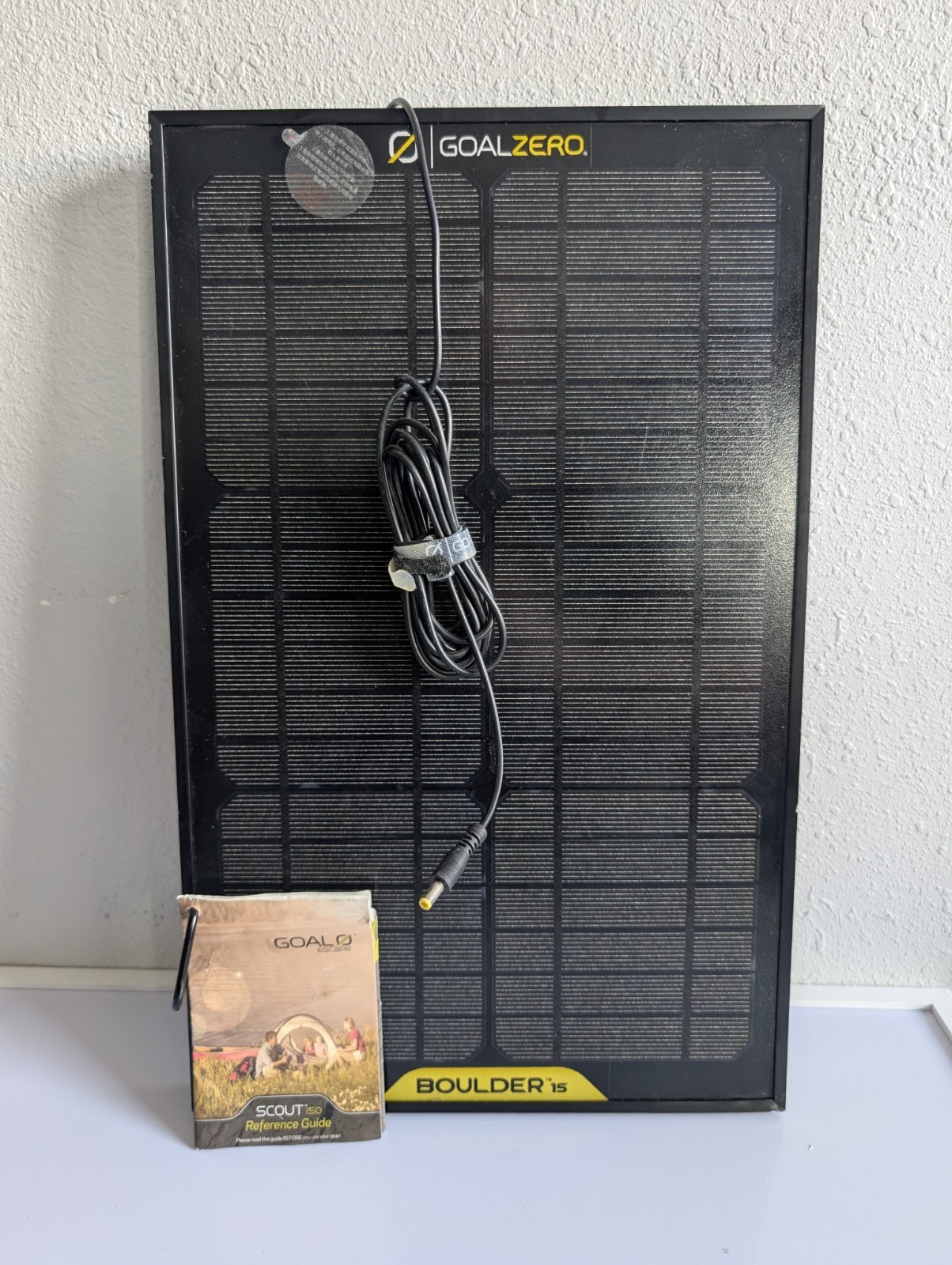 Goal Zero Boulder 15 Solar Panel w/ Solar Ports Chain Adapter (New)