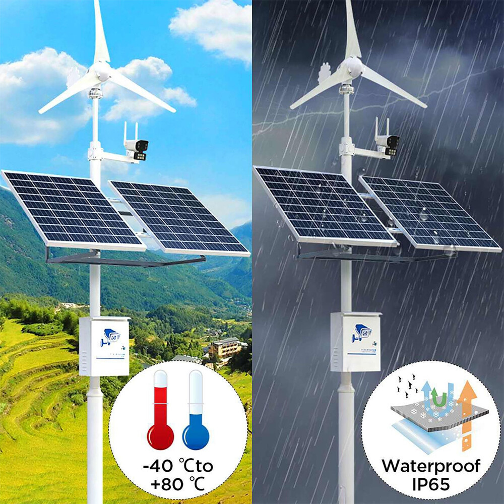 30W Solar Panel +100A Controller w/ Aluminum Frame Cell Photovoltaic Charger