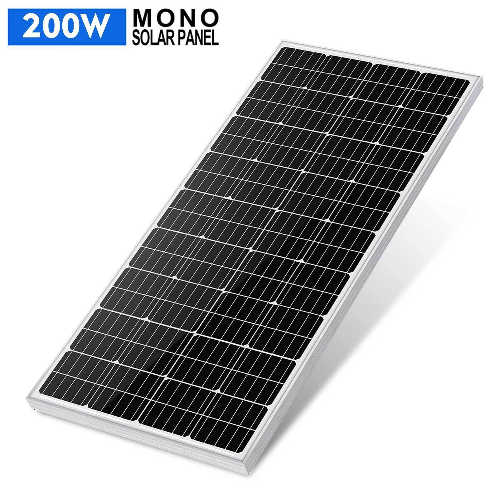 200W 12V Mono Solar Panel 200 Watts Compact Design Solar Module For RV Marine