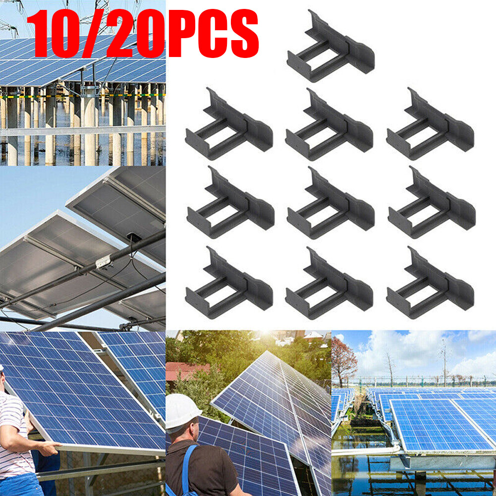 10/20 Pcs Photovoltaic Solar Panel Water Guide Clamp Water Drain Remove Clips US