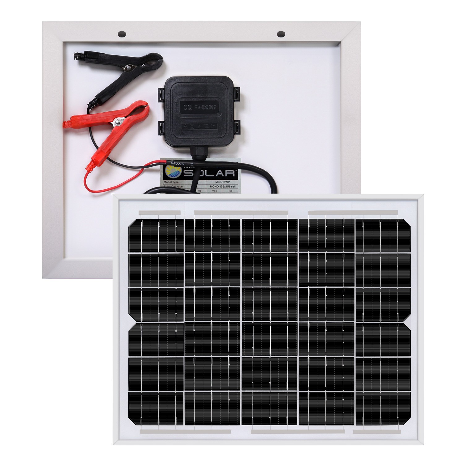 Mighty Max 10 Watt 12V High Efficiency Mono Solar Panel for Game Deer Feeder