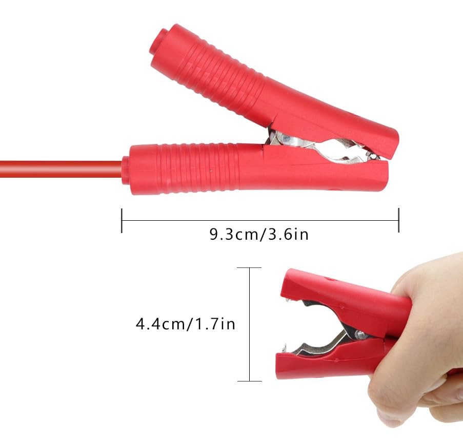 14AWG Battery Alligator Crocodile Clip To Solar Connector Extension Cable