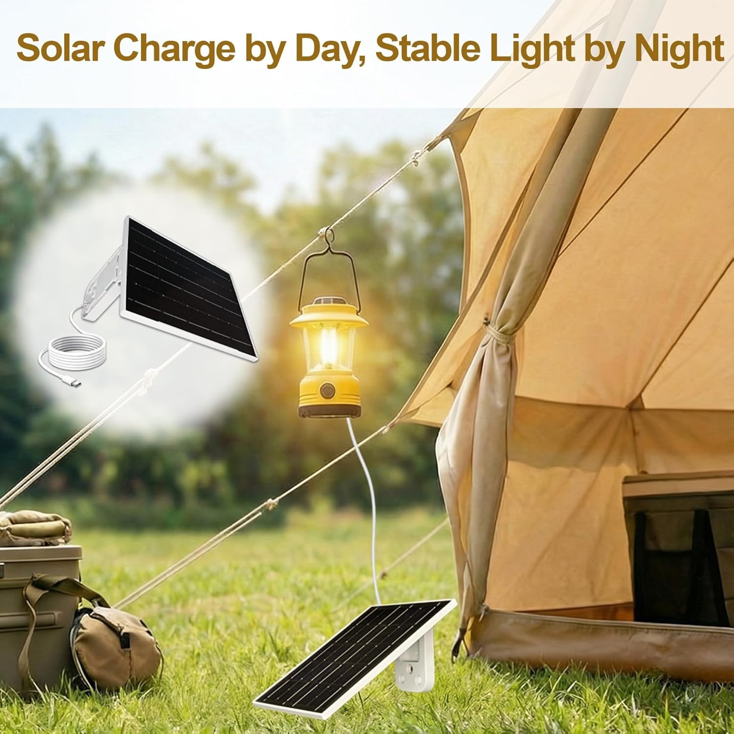 Durable Monocrystalline Solar Panel – 6.5ft Cable, Ideal for Outdoor Use
