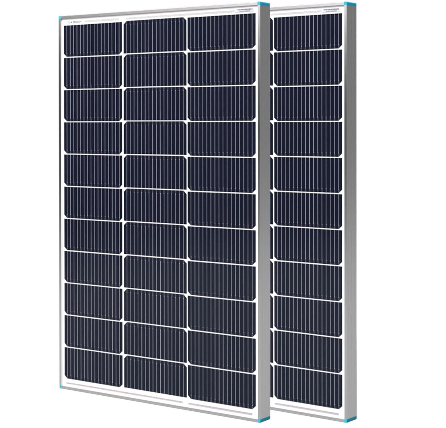 Renogy RNG-100D-S 100W Monocrystalline Photovoltaic PV Solar Panel – 2 Piece