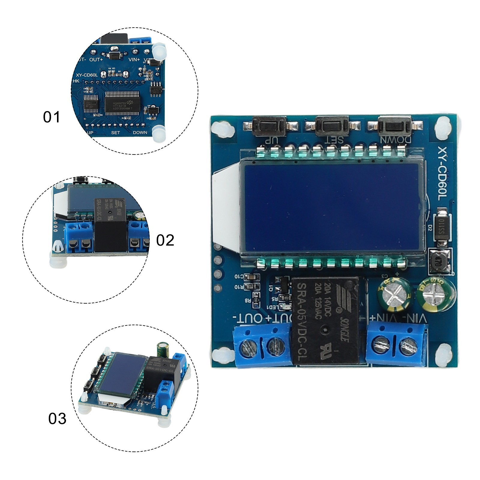Control For Batteries LCD Screen Low Voltage Protects The Load Control