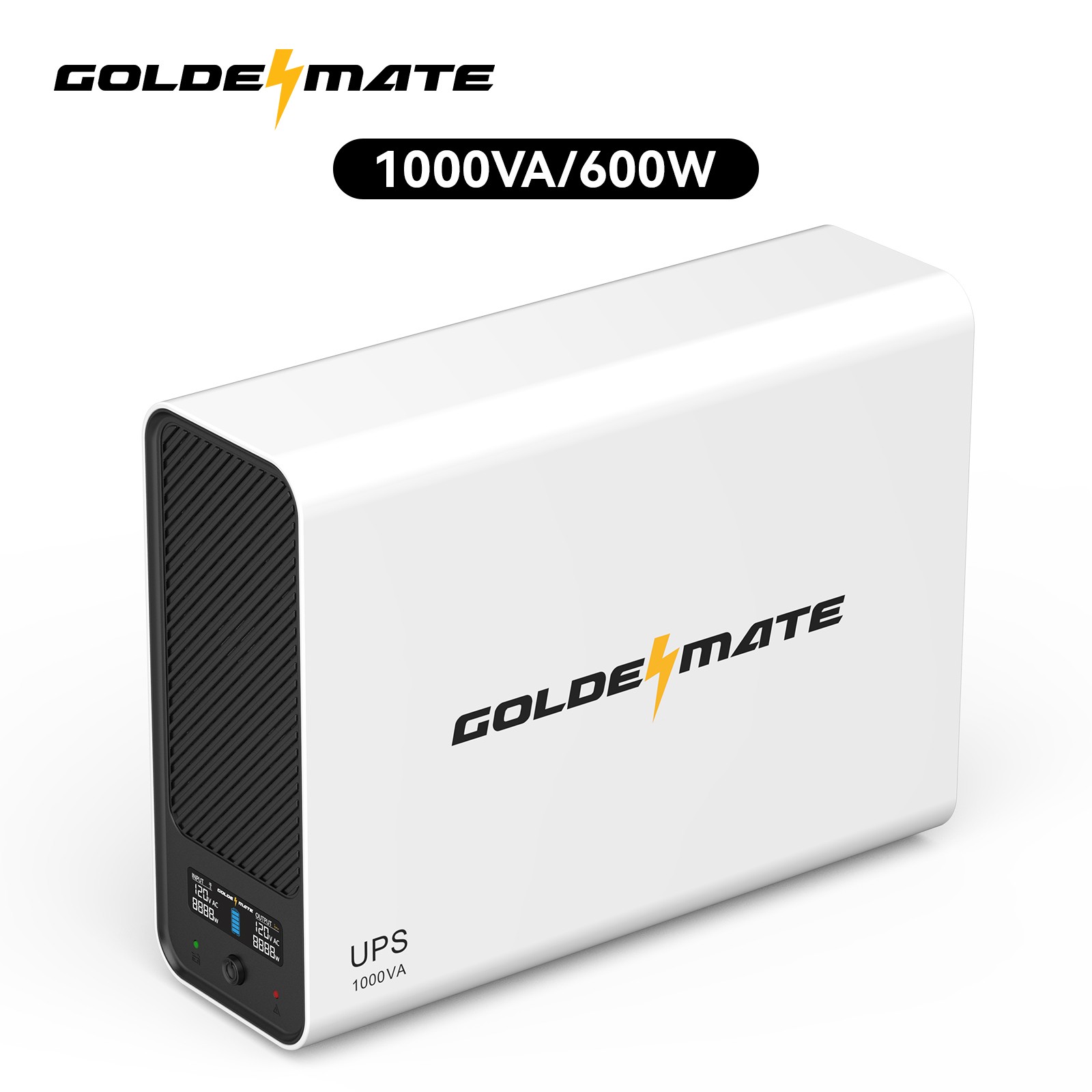 Goldnmate 1000VA 600W LiFePO4 UPS Uninterrupted Power Supply – Refurbished