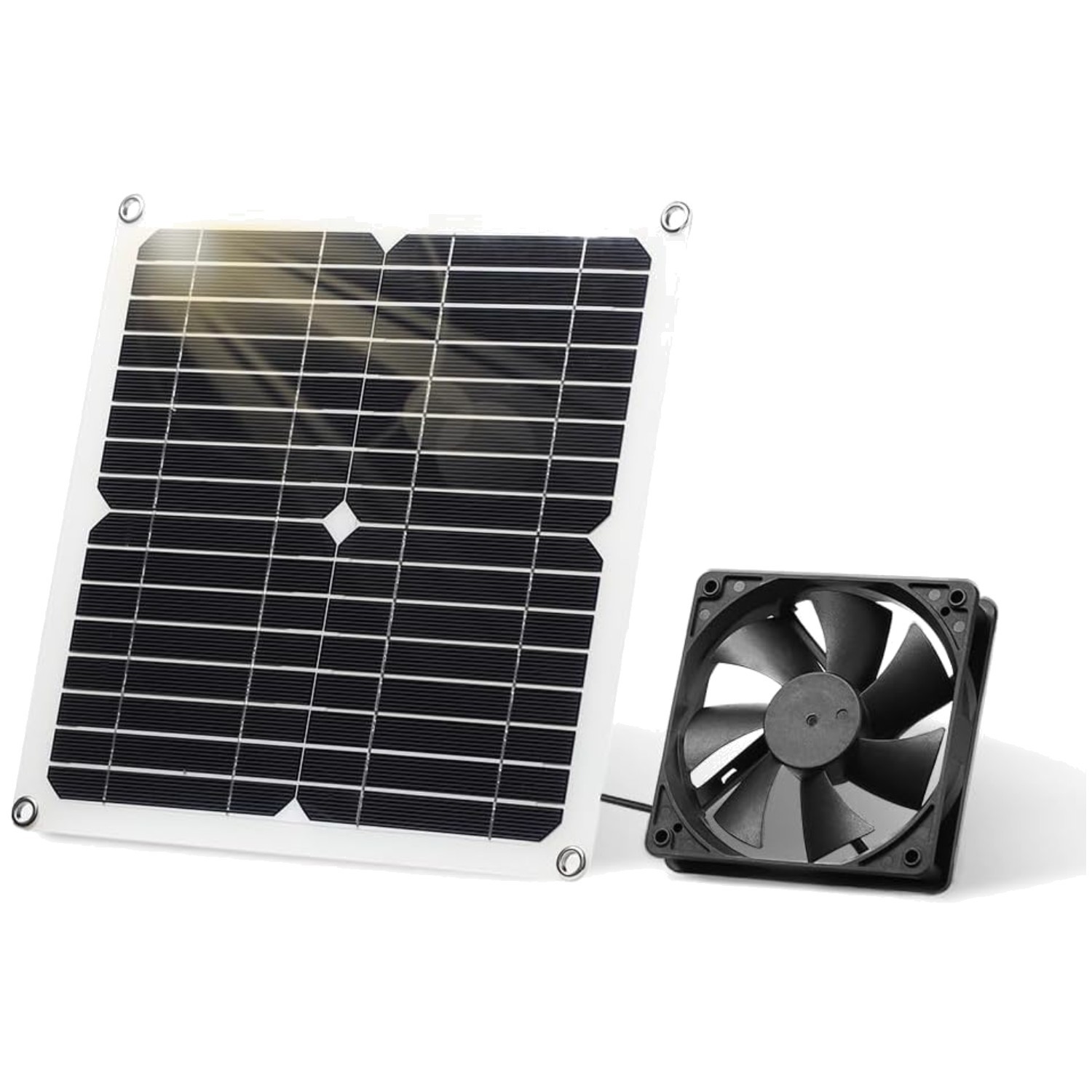 12W Solar Panel Fan Kit for Coops & Greenhouses
