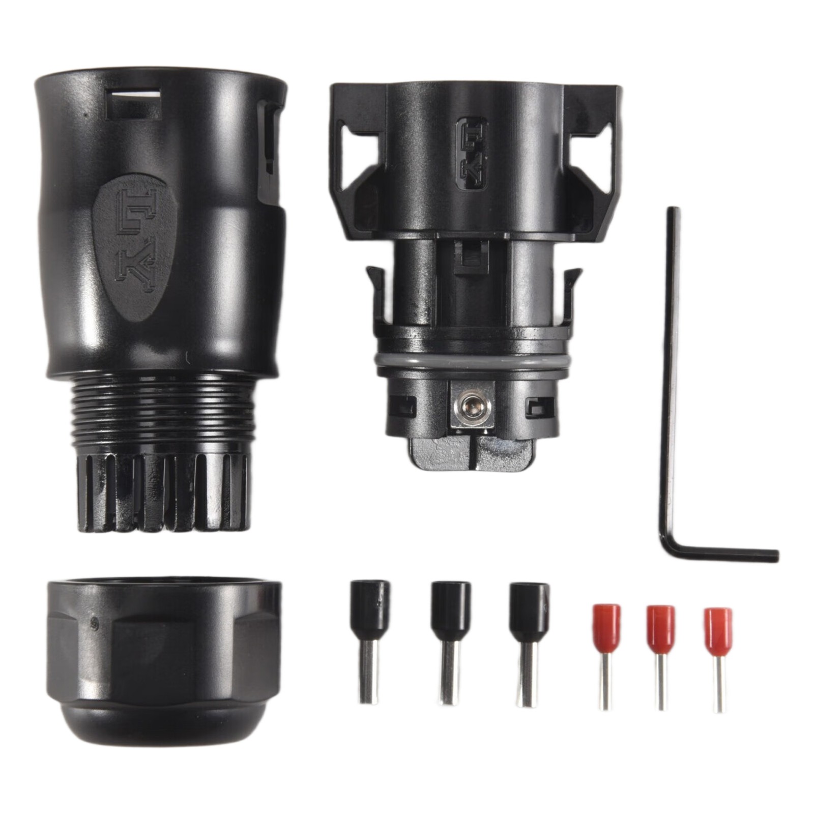 Solar PV Connector Plug IP68 4000V 40A for Solar PV System Panel Parallel 1075