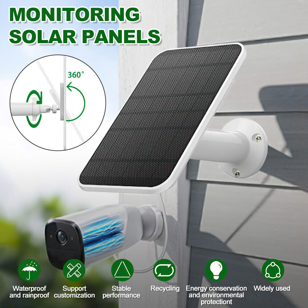 4W 5V Solar Panel for USB Power CCTV Camera Security Cam Battery Charger Outdoor