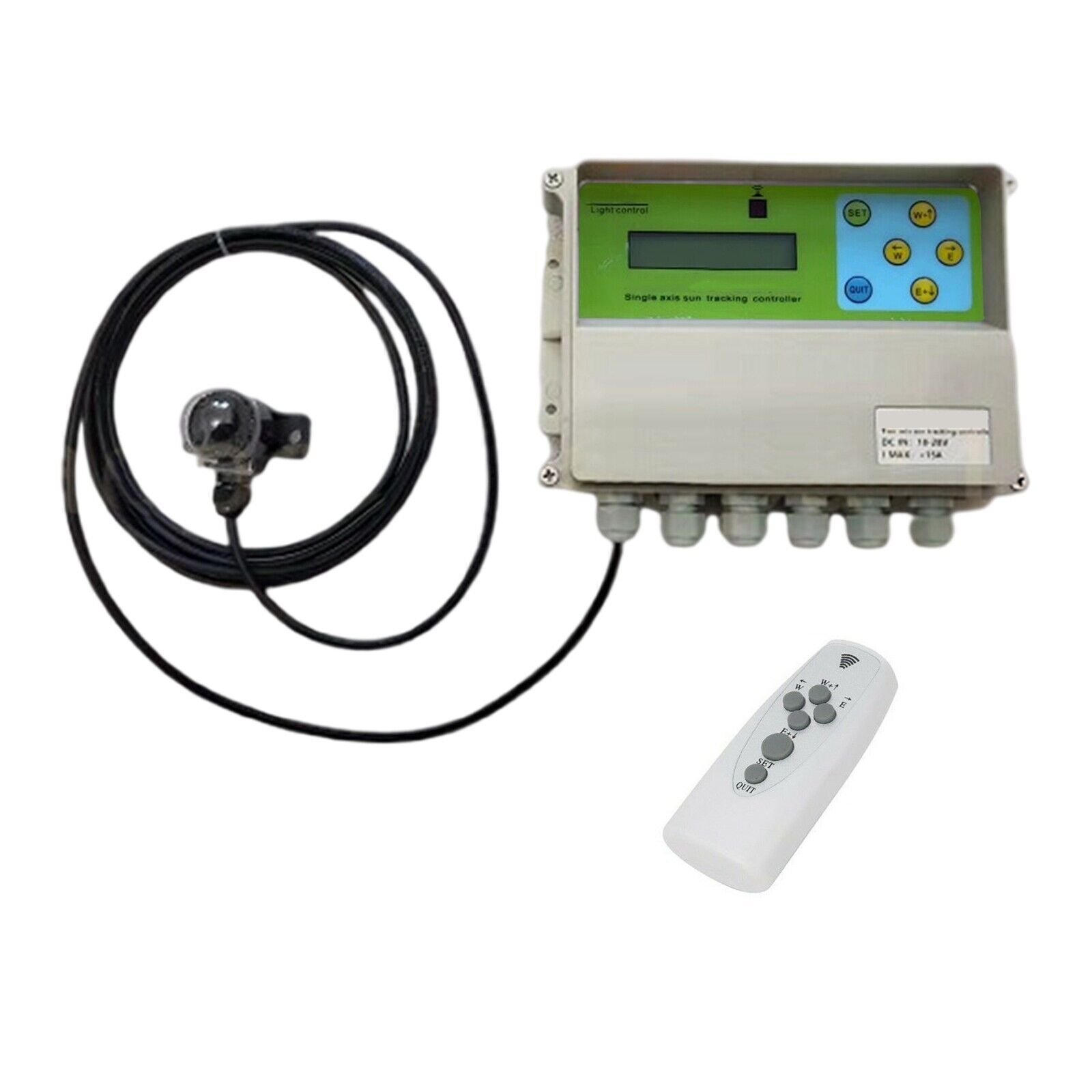 Electronic LCD Solar Tracker Controller W/ Wind Sensor For Solar Panel Tracking