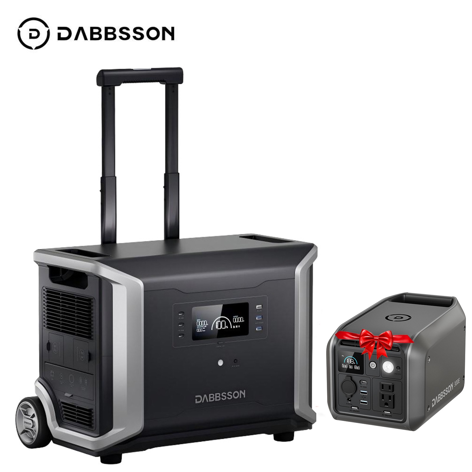 Dabbsson 3600W 3430Wh Portable Power Station Solar Generator for Home Backup Rvs
