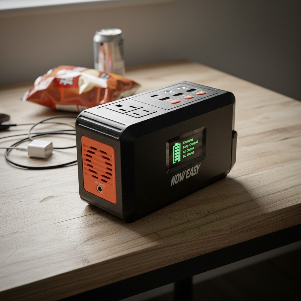 Efficient 120W Portable Solar Power Bank with 8 Outputs for All Your Adventures