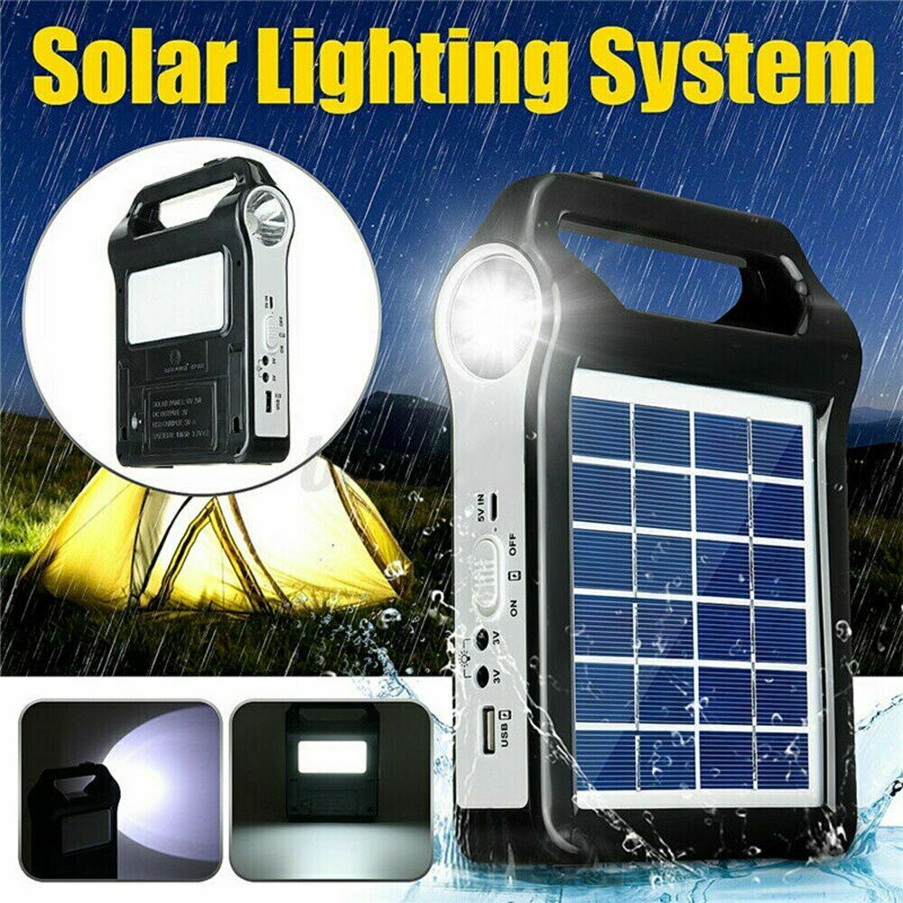 Portable Power Station Solar Generator Panel Power Bank Camping Emergency Outlet