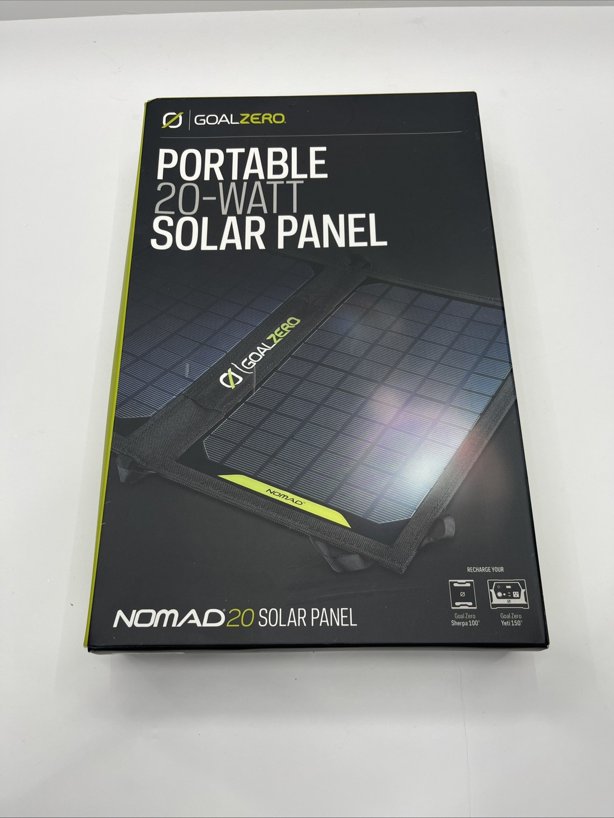 Goal Zero Nomad 20 20W Foldable Solar Panel Charger – Black (11910)