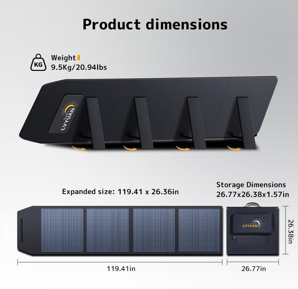 300W Portable Solar Panel Foldable Solar Panel for Outdoor Power Station Camping