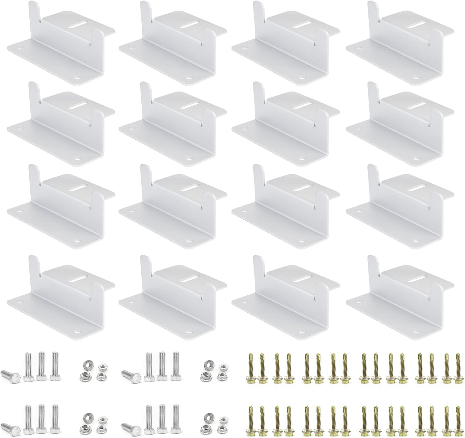 16 Units Solar Panel Mounting Brackets,Z Bracket Sets Lightweight