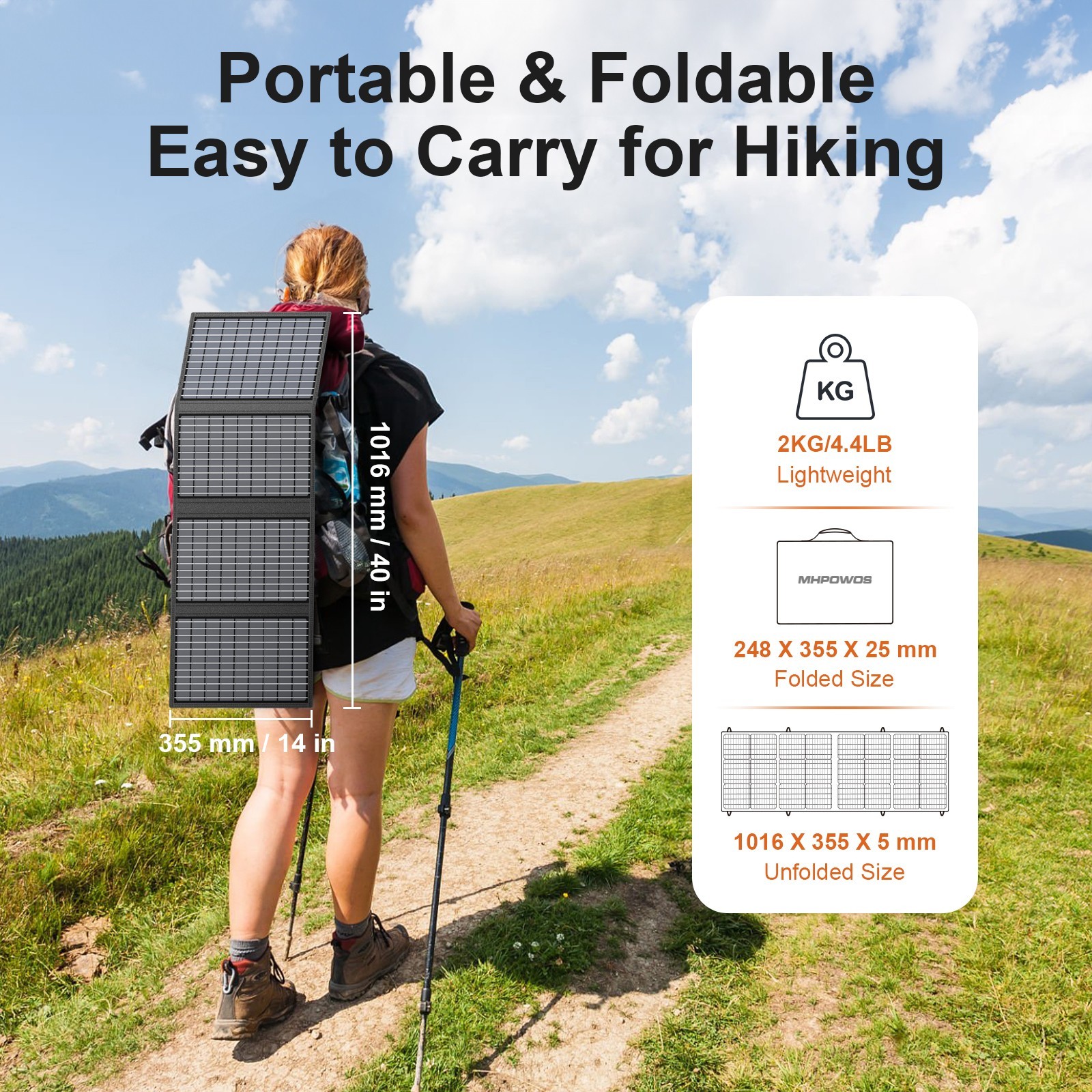 60W solar panels USB Foldable Solar Charger for portable power supply Cell Phone