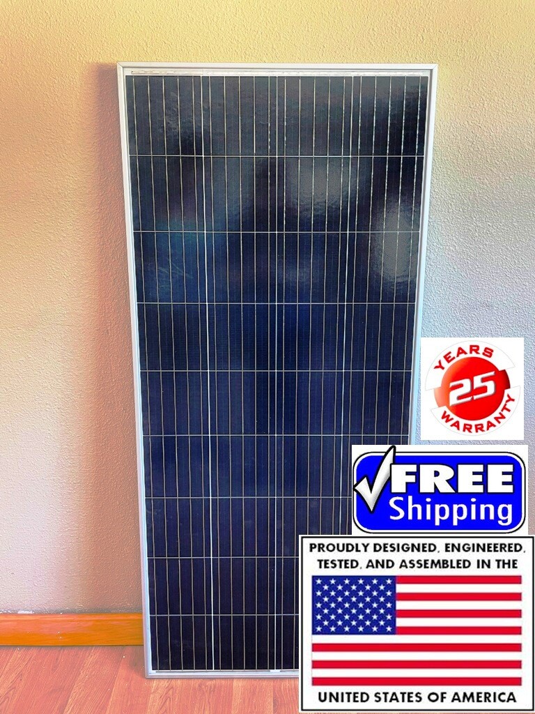 1- 215 Watt 12 Volt Solar Panel Battery Charger Off Grid RV Boat solar panels
