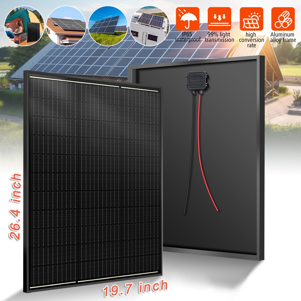 Portable Solar Panel 60W Solar Charger for Generator Power Station RV Home Boat