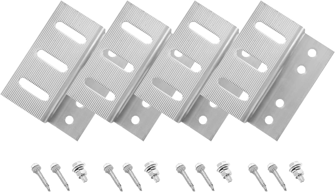 Durable Silver Z Brackets for Solar Panel Installation – Lightweight & Versatile