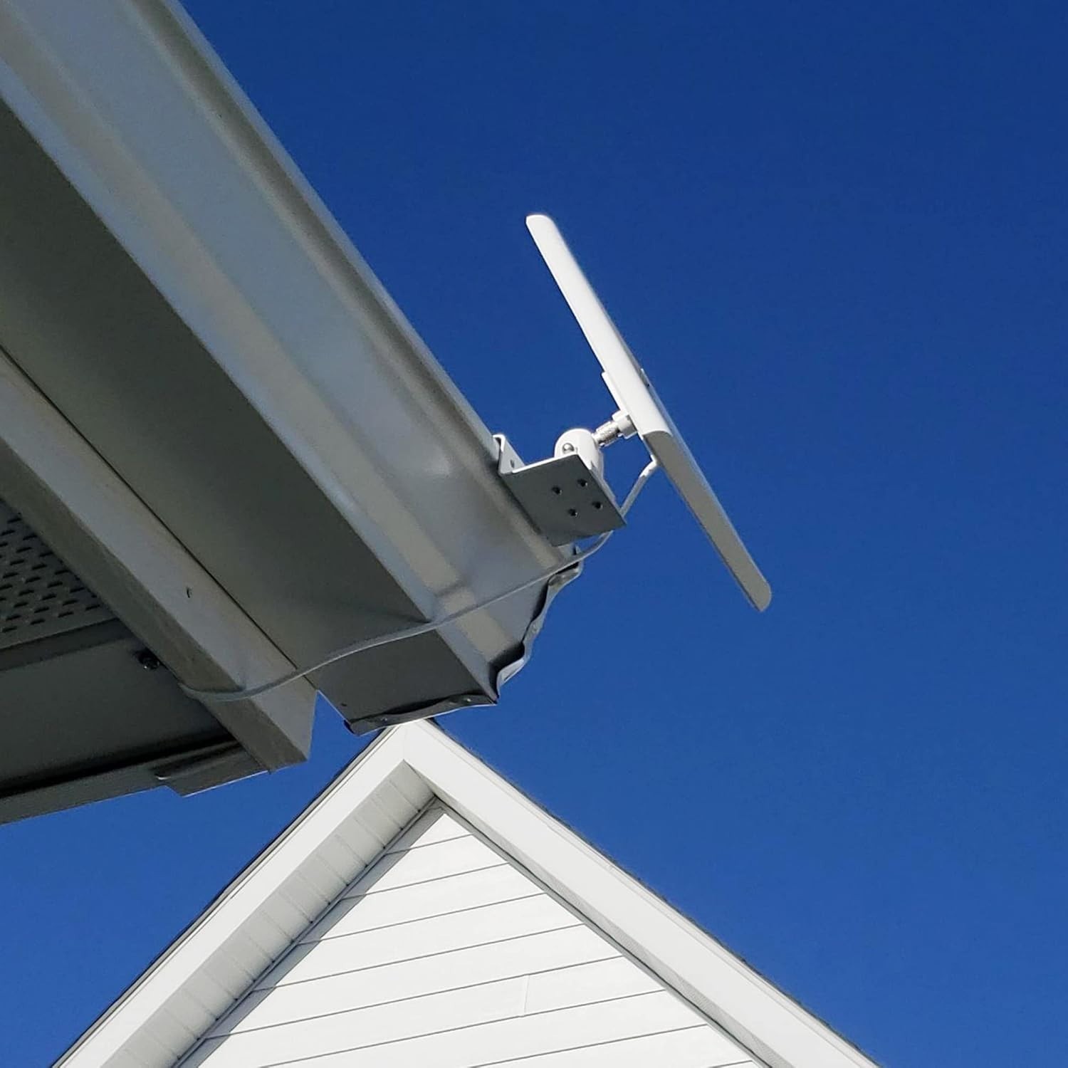 Gutter Mount Solar Panel Holder for Ring, Wyze, Eufy Cameras – No Drill