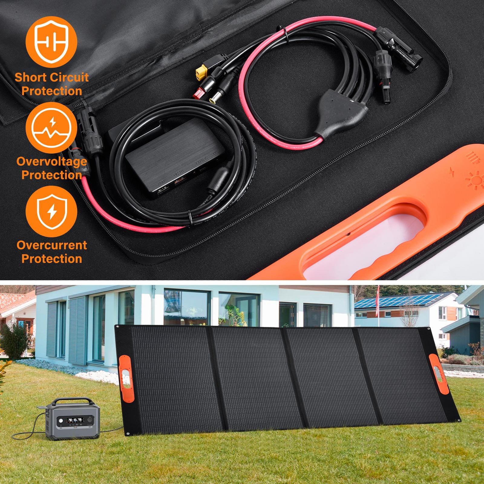 400W Portable Solar Panel Waterproof IP66 Foldable Solar Panel Kit Brand New–