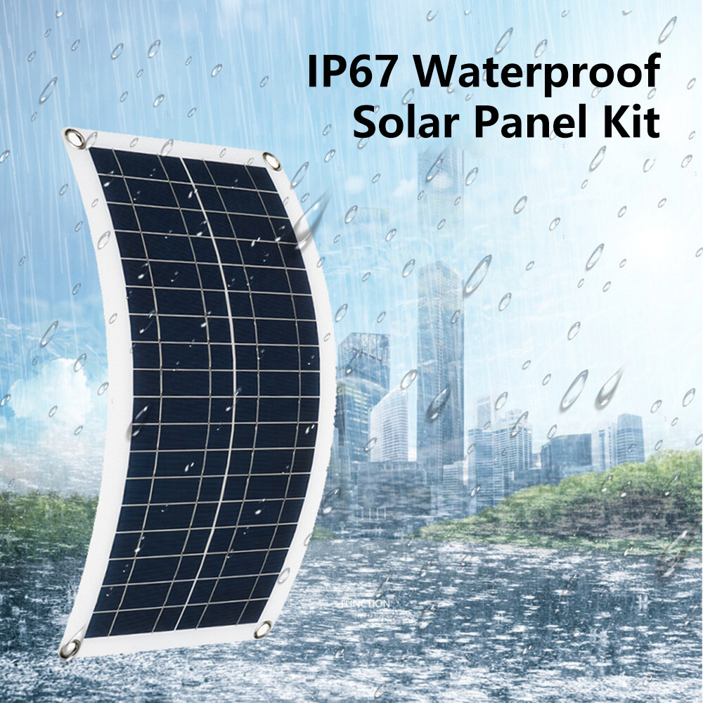 1000W Solar Panel Kit 100A Controller 12V Battery Charger Dual USB Caravan Boat