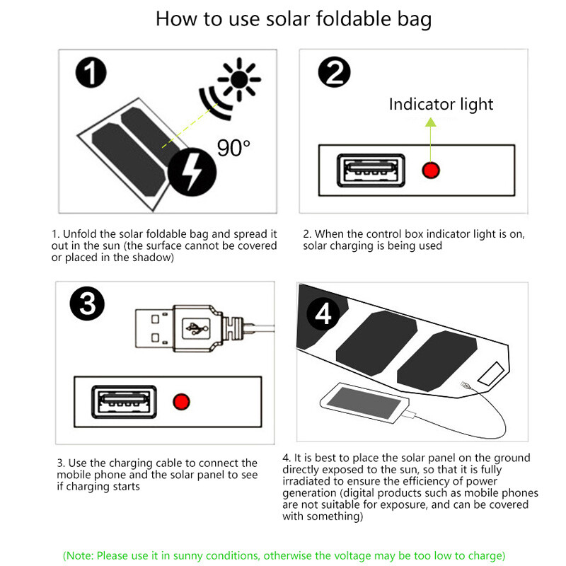 100W Portable Solar Panel Foldable Power Bank for Camping Hiking Phone Charger
