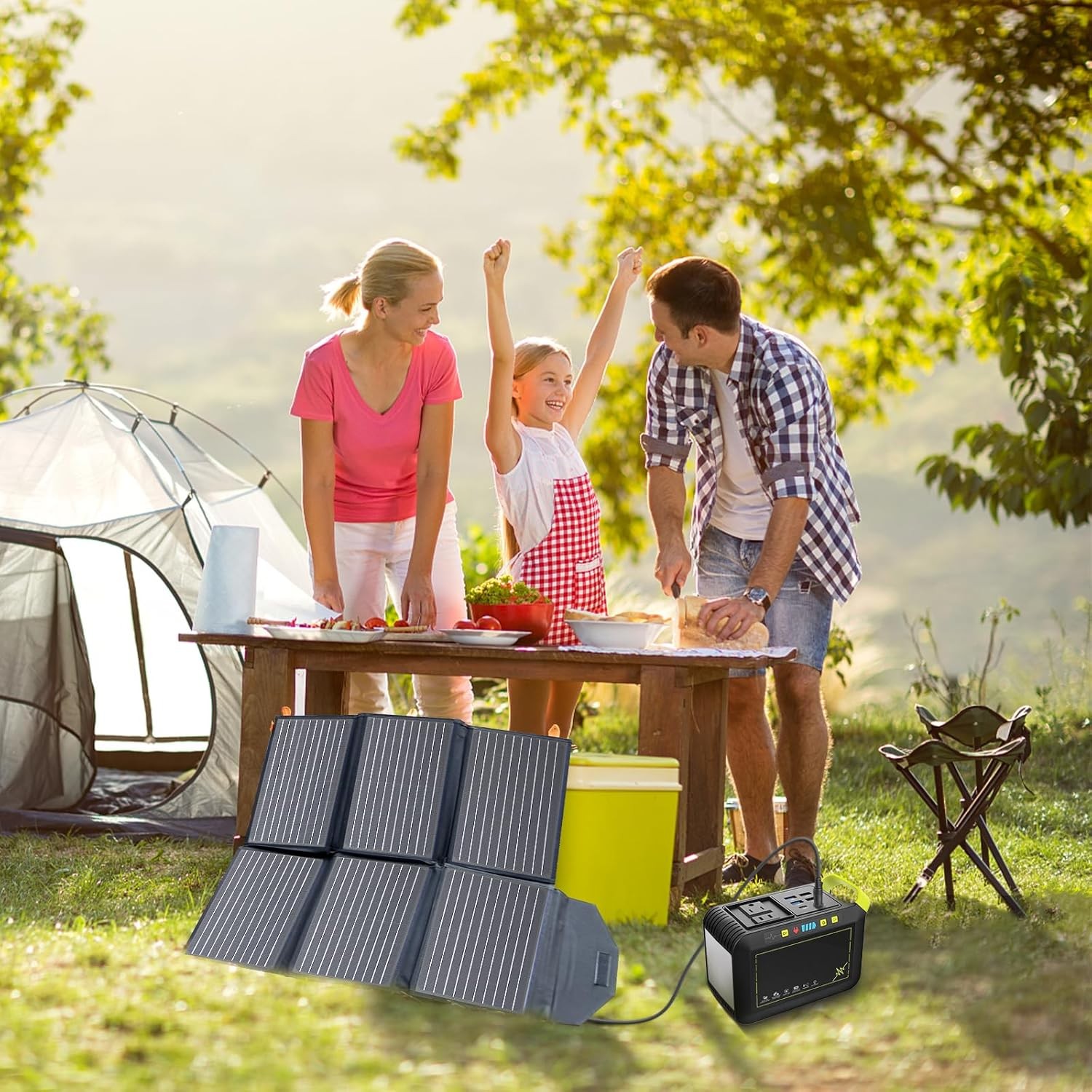 [Upgraded] FlexSolar 60W Portable Solar Panels Chargers QC3.0 USB-A USB-C DC5521