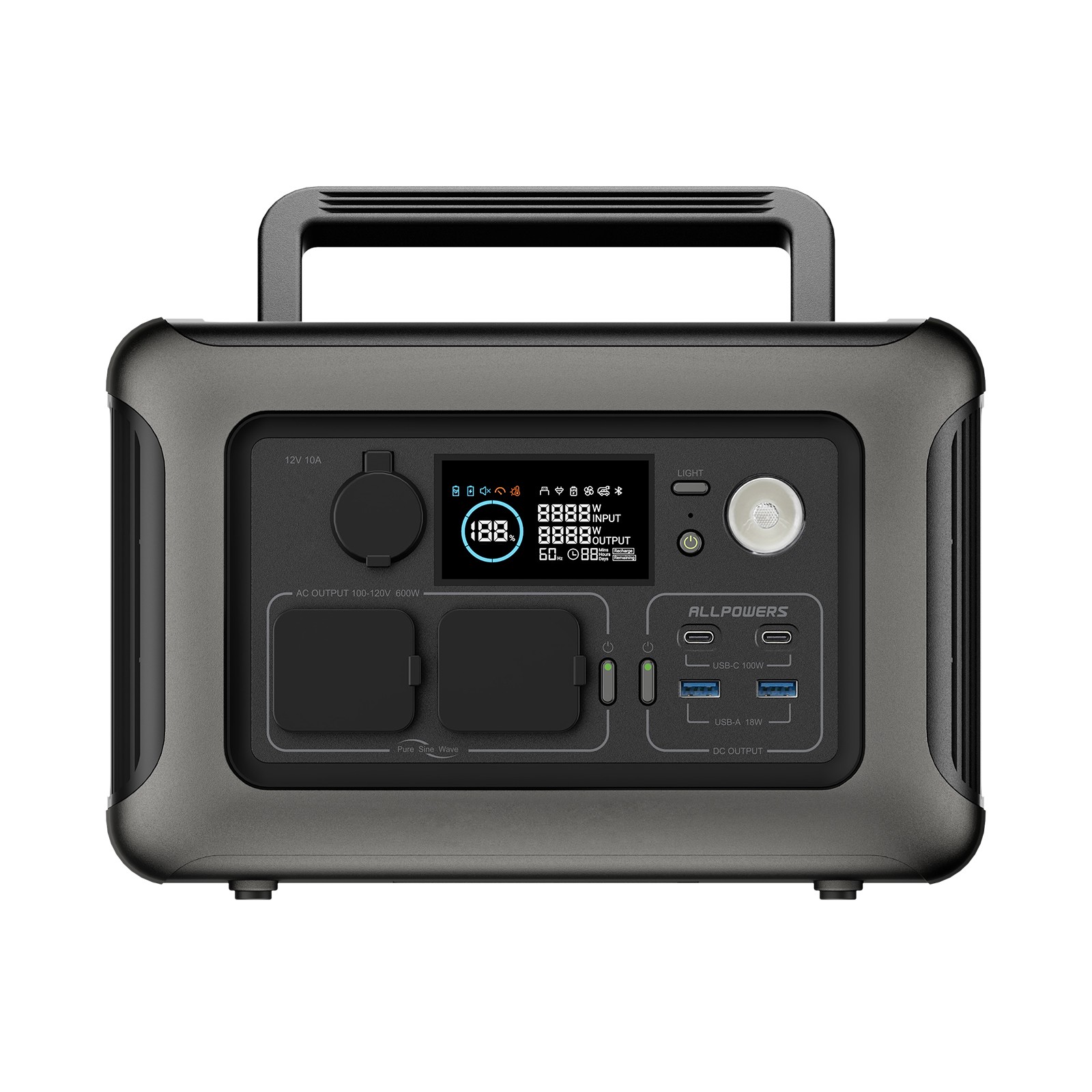 ALLPOWERS Solar Generator Power Station For Camping Home Emergency Refurbished
