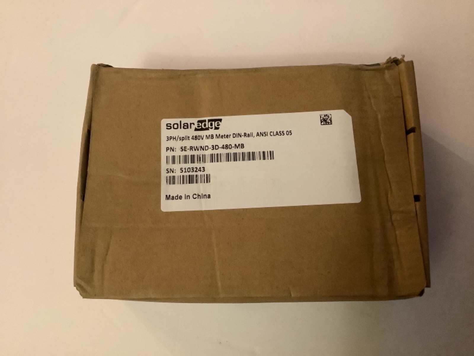 SolarEdge SE-RWND-3D-480-MB , 3PH/split 480V MB Meter Din-Rail, ANSI CLASS 05W
