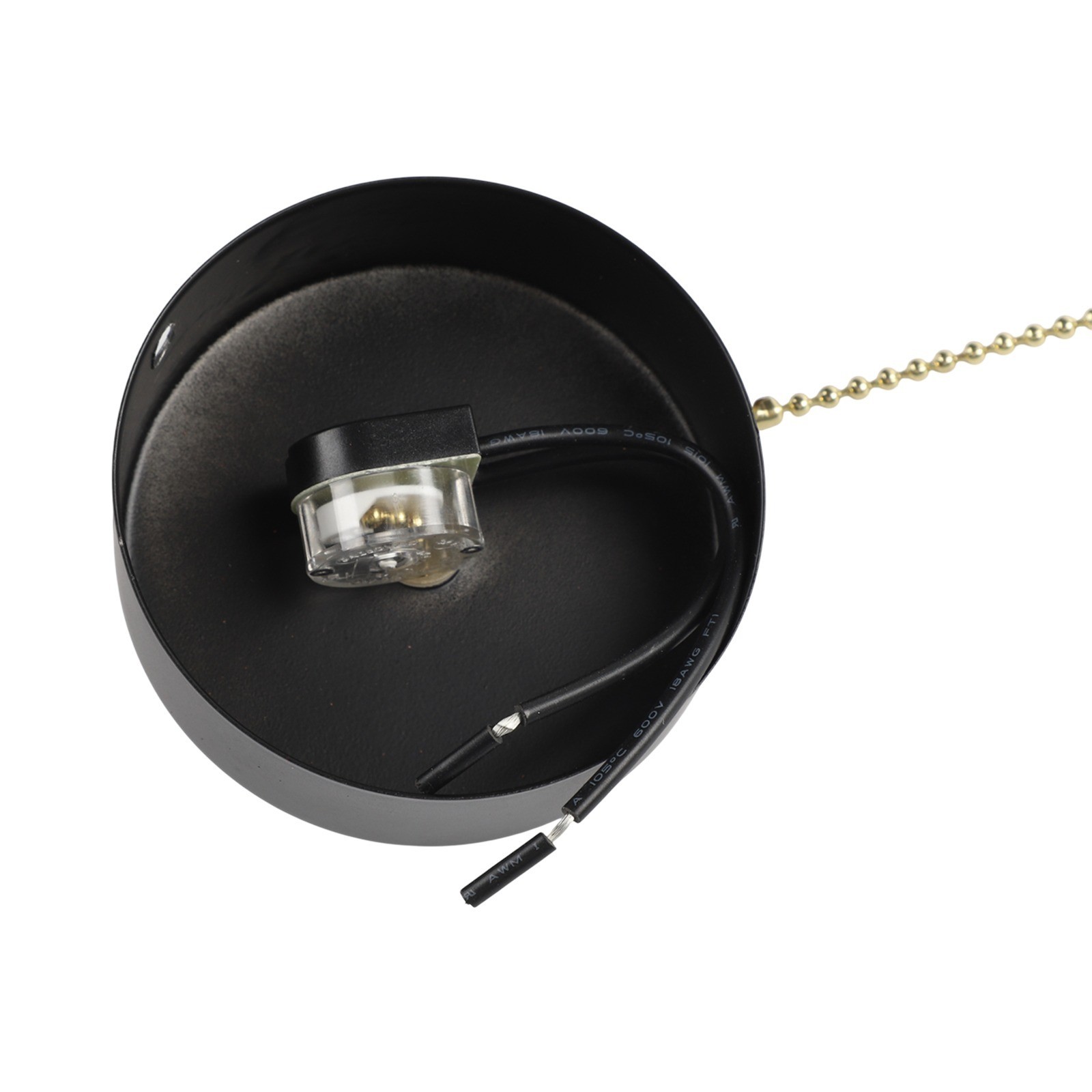 Modern Chrome Pull Cord Light Switch for Bathroom and More with 100cm Chain