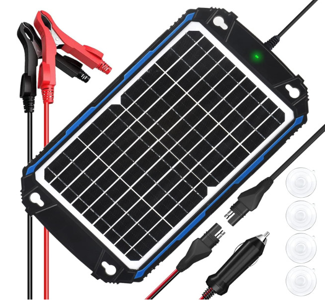 SUNER POWER 12W 12V Solar Battery Charger & Maintainer MPPT Waterproof