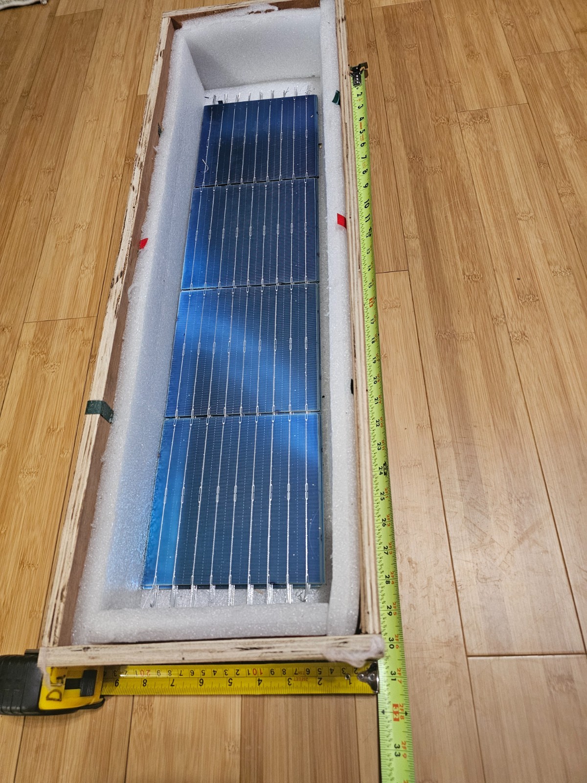 DIY Solar Panel, String of 4 PV cells (1 box, 320 PV cells) 9bb, 22.2%-23.5% eff