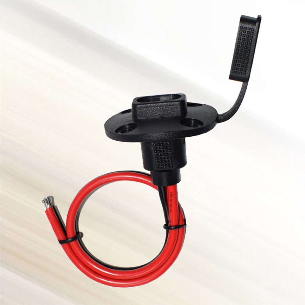 Solar Panel Quick Connect SAE Socket Sidewall Port Solar Extension Cable