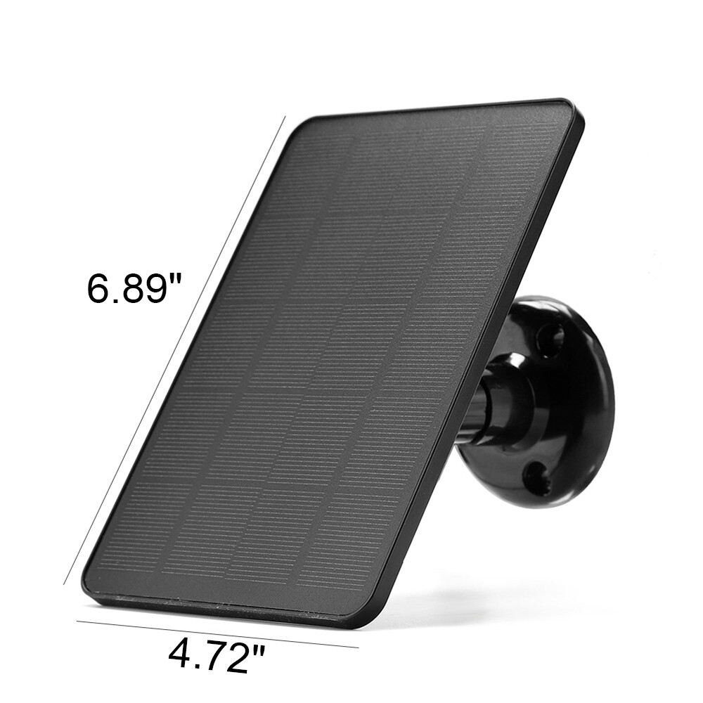 Universal Solar Panel for Ring Stick Up Spotlight Camera Battery With10ft Cable