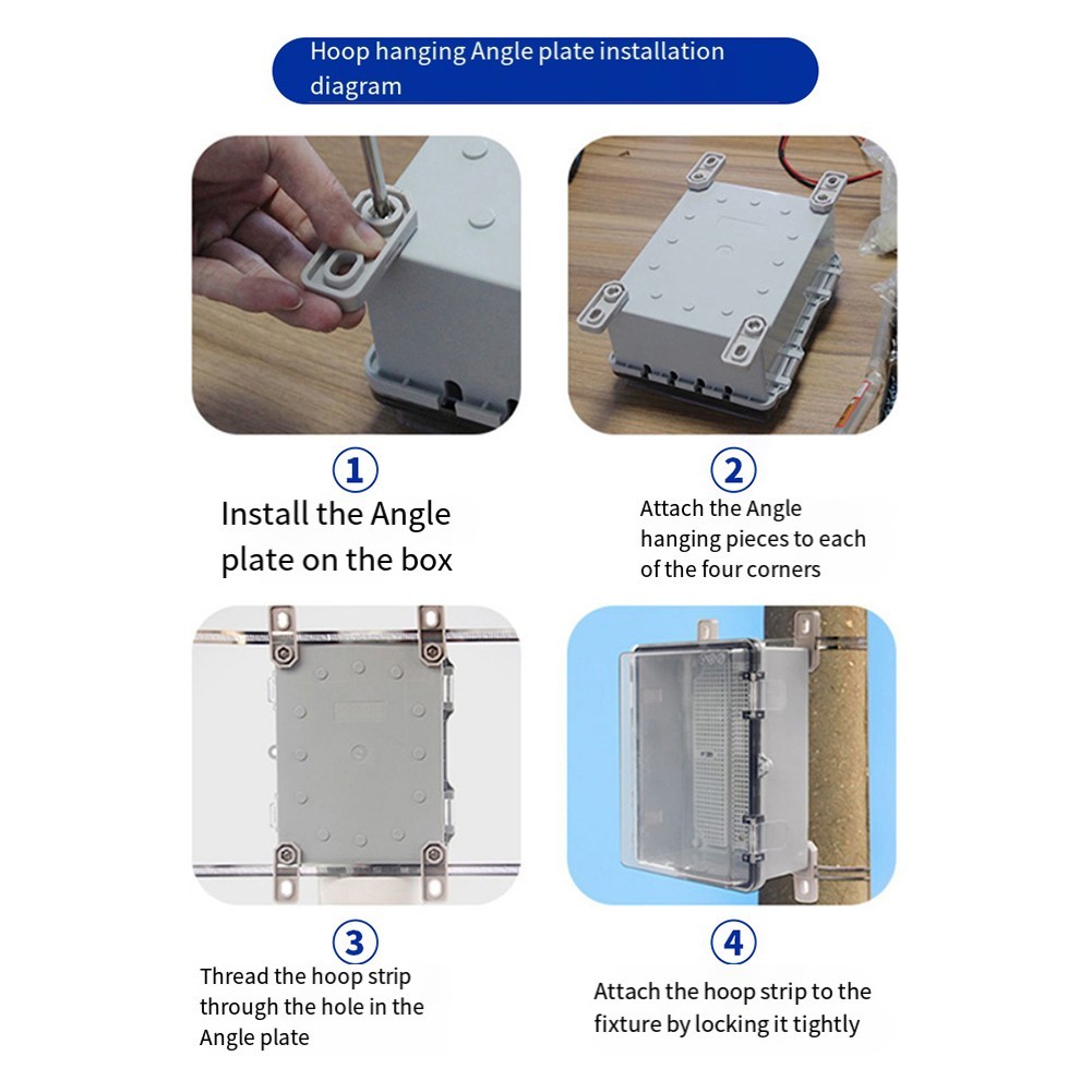 Waterproof Plastic Protective Box for Outdoor Socket with Rust Resistant Parts
