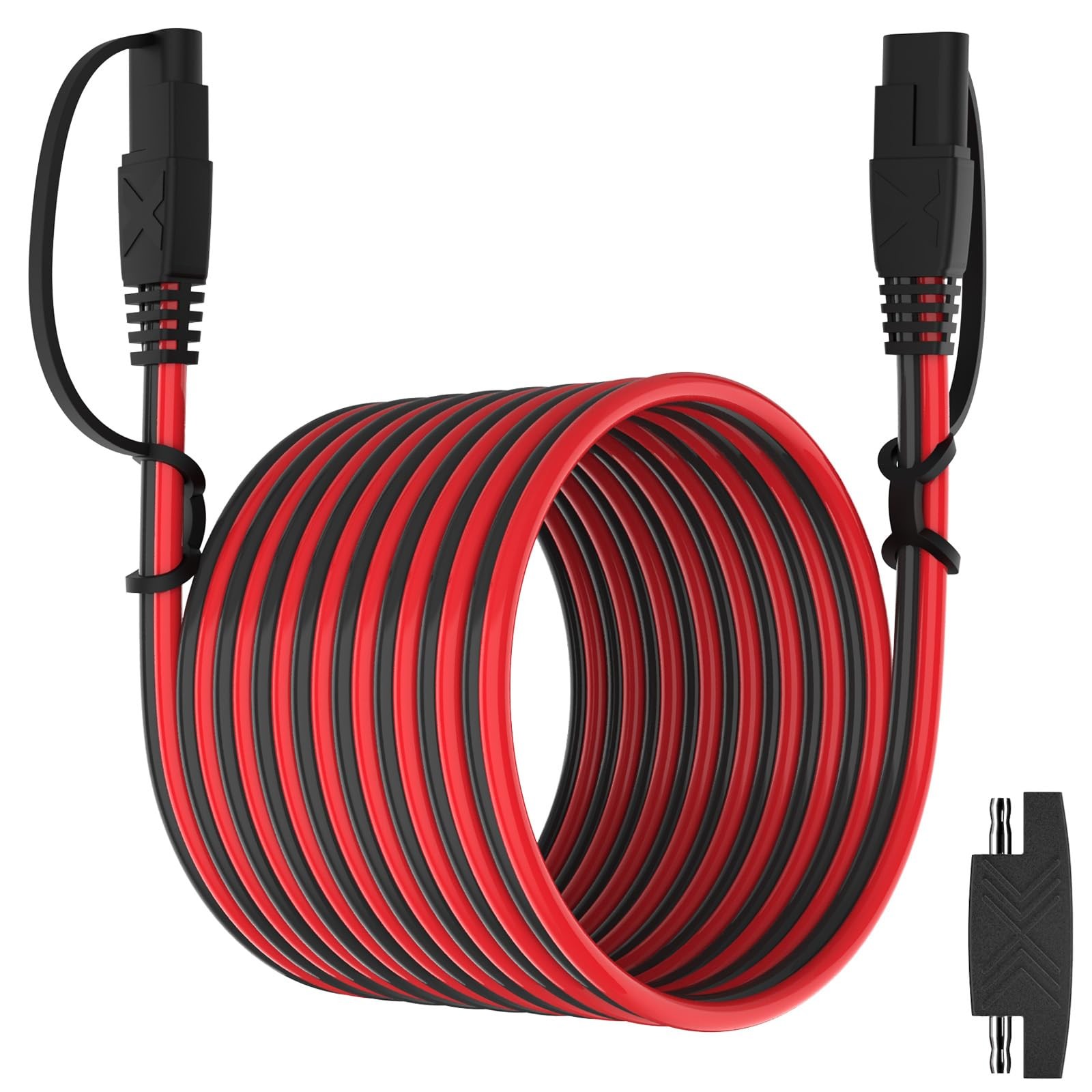 25Feet SAE Extension Cable Quick Disconnect Connector 16AWG for Automotive, S…
