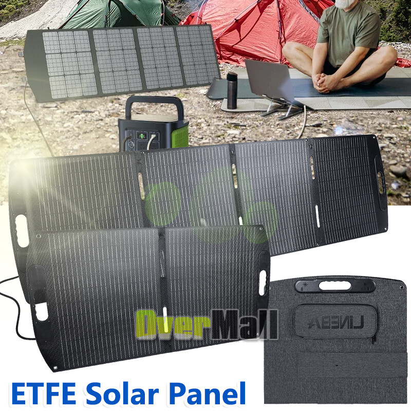 LINEBA 200W Foldable Portable Solar Panel IP67 for Power Station RV with MC4