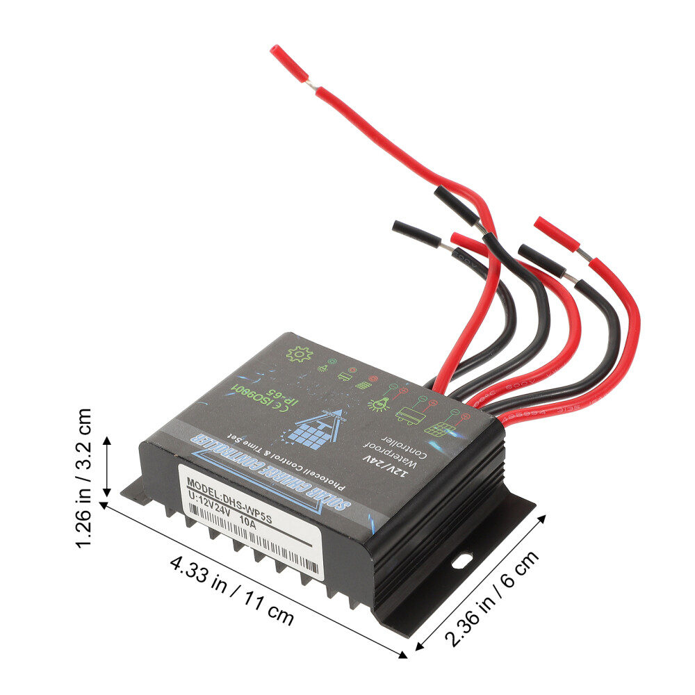 1PC Solar Panel Controller Solar Charge Controller 12V Solar Panel Regulator US